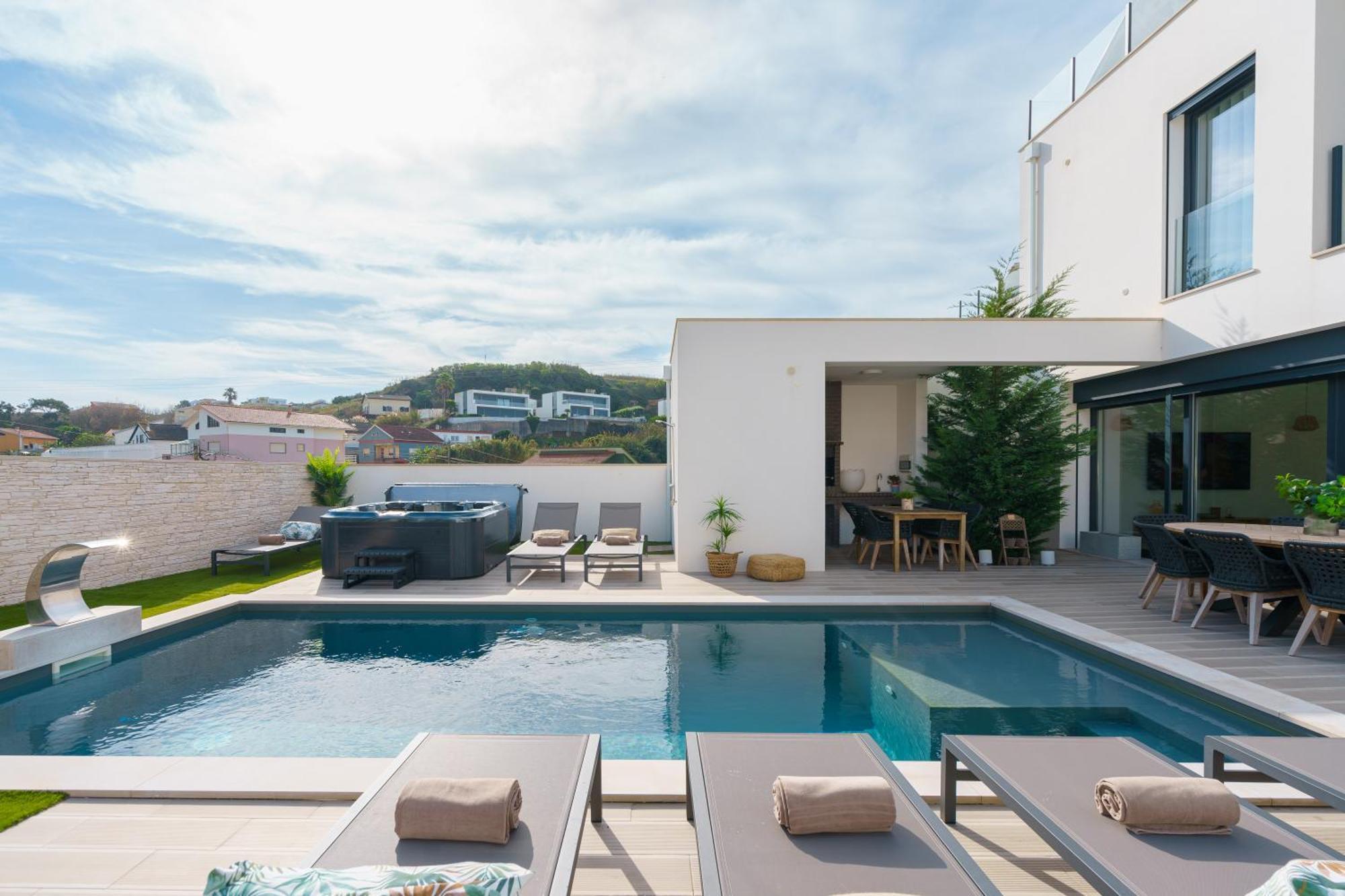 Paradise Villa, Luxury Villa Near The Beach Ribamar  Exterior photo